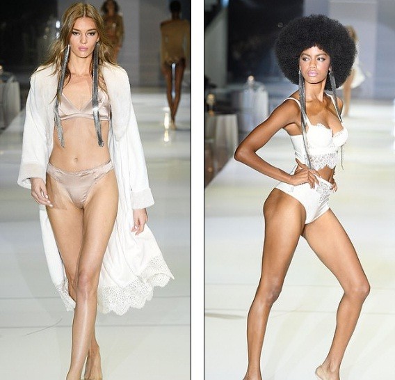 Irina Shayk mặc xuyên thấu lộ nội y đi dự show ở Ý ảnh 9