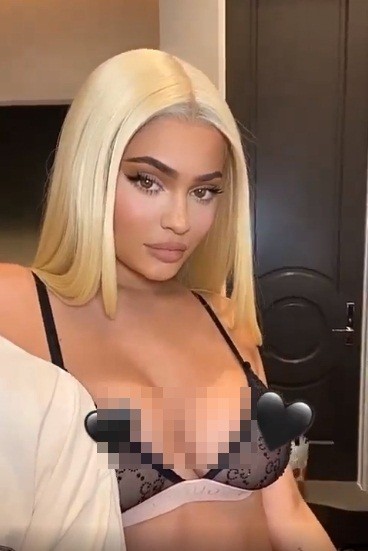 Nữ tỉ phú 'hụt' Kylie Jenner ngực đầy nóng bỏng với nội y ảnh 2