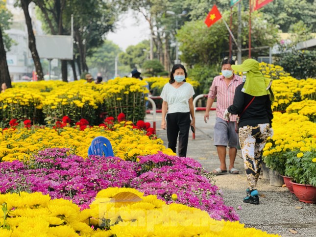 Chợ hoa lớn nhất Sài Gòn vắng khách ngày cận Tết ảnh 1