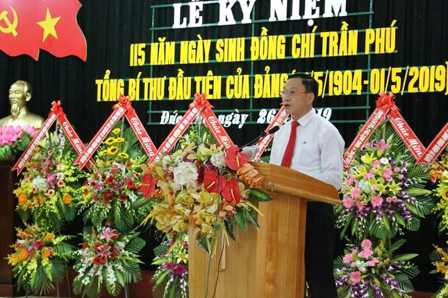 Long trọng kỷ niệm 115 năm ngày sinh cố Tổng Bí thư Trần Phú ảnh 1