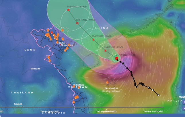 Bão số 1 di chuyển rất nhanh, cường độ rất mạnh, đổ bộ ngay chiều mai ảnh 1