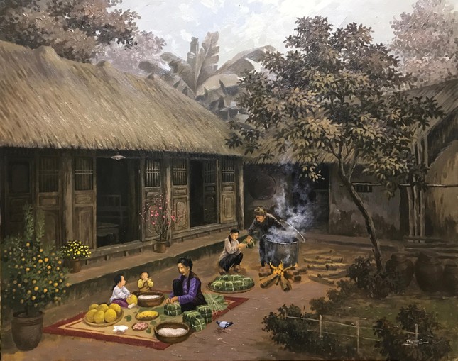 Bộ tranh ‘Tết quê nhà’ của họa sĩ 9X Trần Nguyên làm nao lòng những người con xa xứ ảnh 13