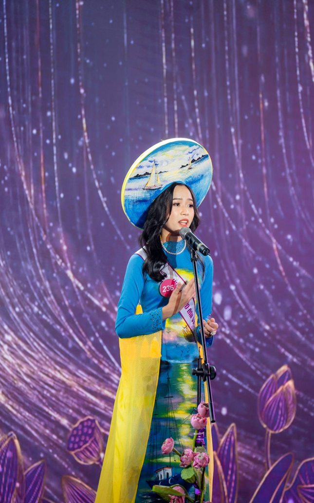 Nữ sinh Báo chí xuất sắc lọt top 5 Hoa hậu Áo dài Việt Nam 2022 ảnh 2