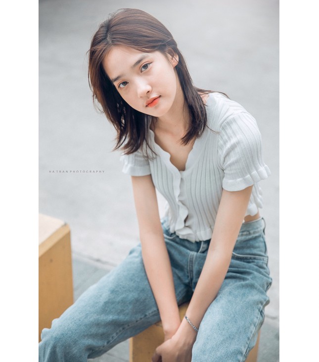Xao xuyến với nét đẹp dung dị của nữ sinh trường Dệt may ảnh 7
