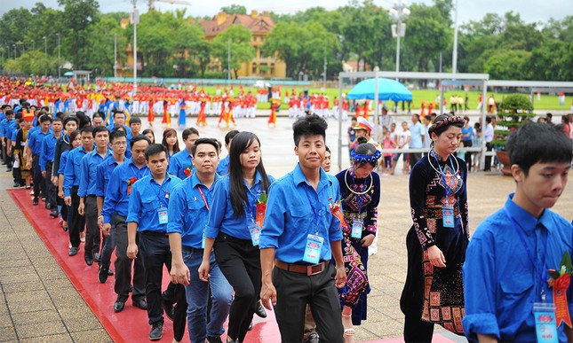 445 đại biểu Thanh niên tiên tiến báo công dâng Bác ảnh 13