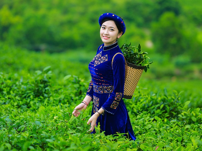 Thí sinh iMiss Thăng Long rạng rỡ sắc áo dân tộc bên đồi chè ảnh 14
