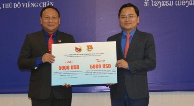 Trung ương Đoàn hai nước Việt Nam - Lào ký thỏa thuận hợp tác giai đoạn 2022 - 2027 ảnh 3