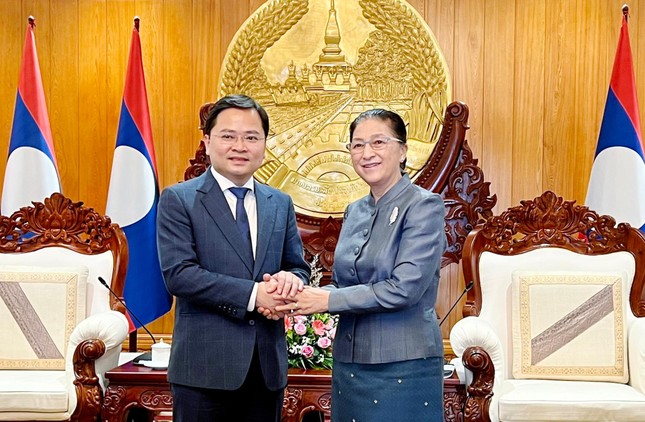 Đoàn đại biểu cấp cao Trung ương Đoàn tiếp kiến Phó Chủ tịch nước Lào ảnh 1