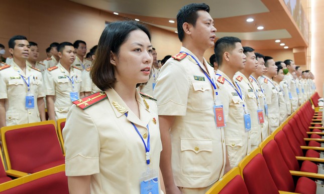 Thiếu tá Bùi Mạnh Hùng tái đắc cử Bí thư Đoàn Công an Hà Nội ảnh 5