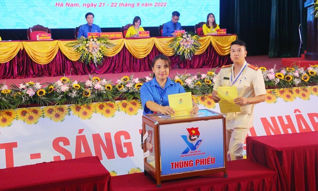 Anh Trần Ngọc Nam tái đắc cử Bí thư Tỉnh Đoàn Hà Nam nhiệm kỳ 2022 - 2027 ảnh 4