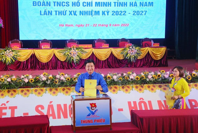 Anh Trần Ngọc Nam tái đắc cử Bí thư Tỉnh Đoàn Hà Nam nhiệm kỳ 2022 - 2027 ảnh 3