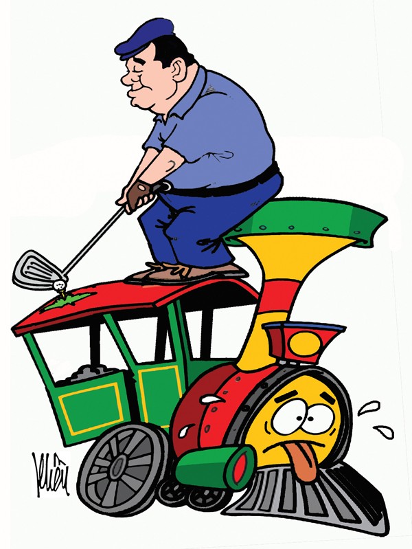 Đường sắt trì trệ, lãnh đạo khoái golf ảnh 1