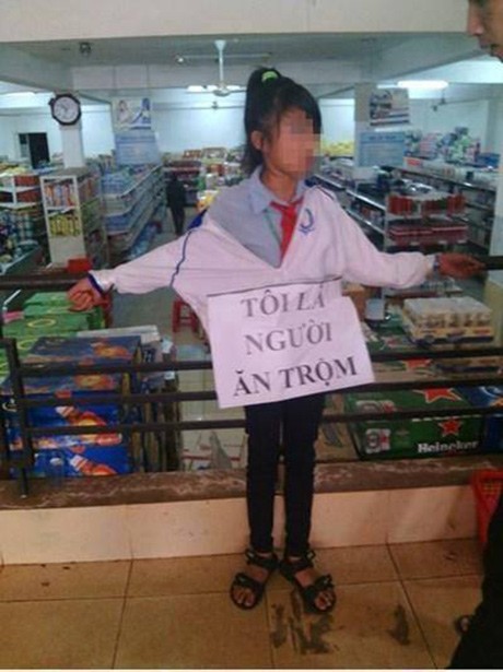 Vụ gắn biển 'Tôi là người ăn trộm': Không thể chấp nhận được ảnh 3