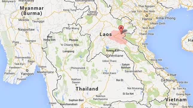 Máy bay quân sự Lào rơi ở Xiêng Khoảng ảnh 1