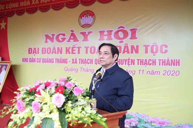 Đồng chí Phạm Minh Chính tham dự Ngày hội Đại đoàn kết toàn dân tộc thôn Quảng Thắng ảnh 1