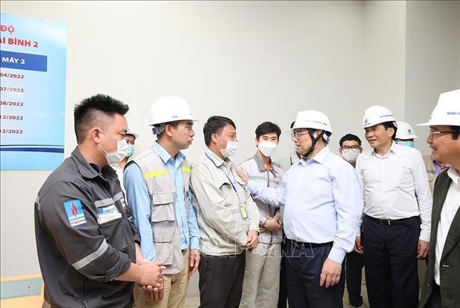 Thủ tướng Phạm Minh Chính kiểm tra tiến độ Nhà máy Nhiệt điện Thái Bình 2 ảnh 3