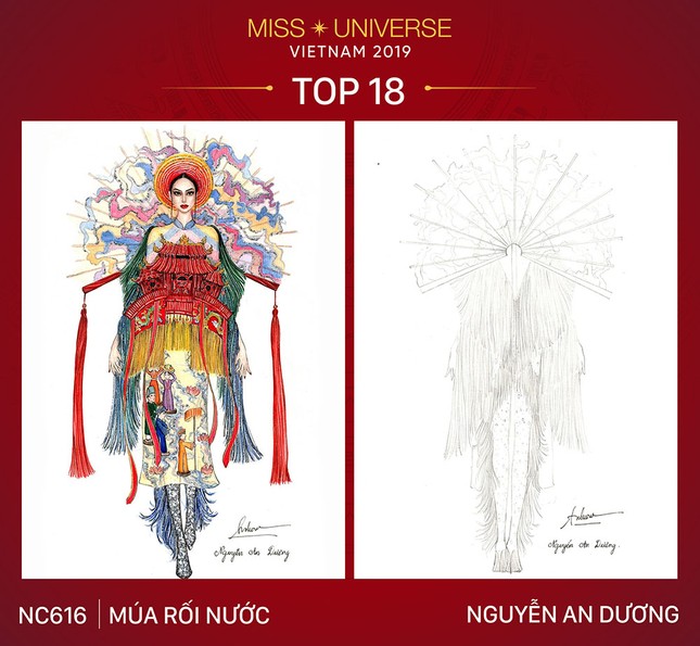 Thiết kế ‘Bàn thờ’ chính thức lọt top 18 trang phục dân tộc cho Hoàng Thuỳ ảnh 3