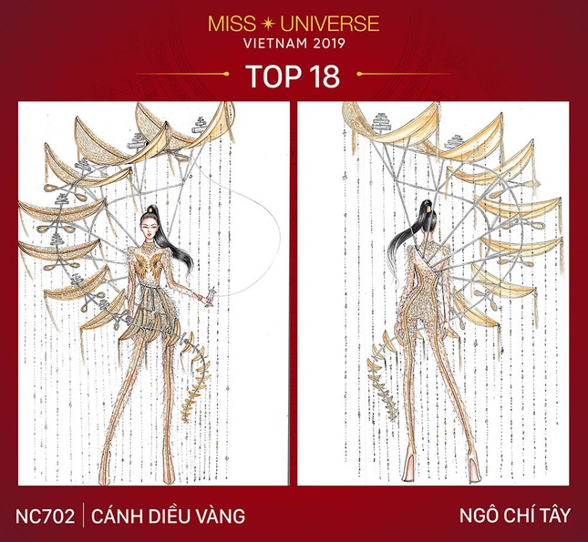 Thiết kế ‘Bàn thờ’ chính thức lọt top 18 trang phục dân tộc cho Hoàng Thuỳ ảnh 4