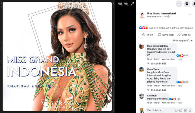 Vừa tới Thái Lan, Á hậu Ngọc Thảo lọt top 10 thí sinh được yêu thích nhất Miss Grand 2021 ảnh 2