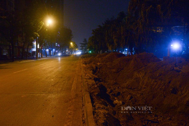 Xuyên đêm đốn hạ, di dời hơn 400 cây xanh để mở rộng đường ở Hà Nội ảnh 10
