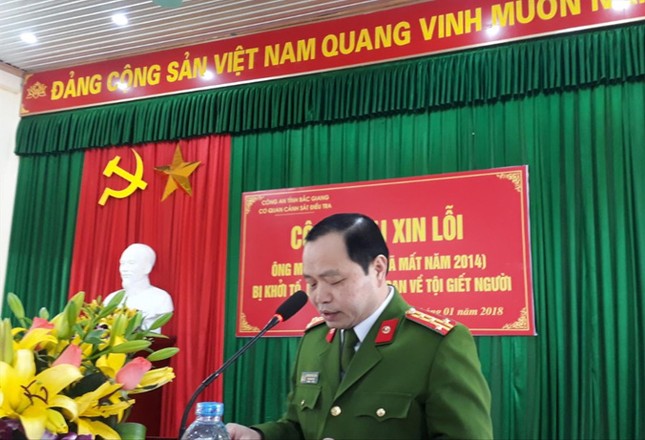 Công an Bắc Giang xin lỗi người bị bắt oan giờ đã khuất ảnh 1