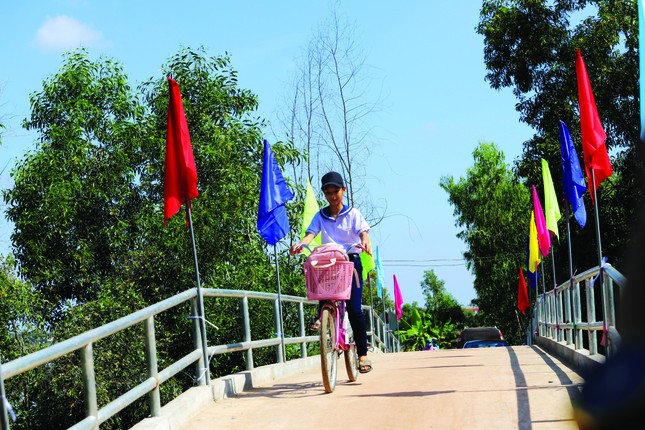 Người dân Long An sung sướng khi có cầu giao thông nông thôn ảnh 1