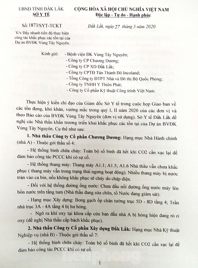 Bệnh viện Vùng 'nghìn tỷ' chưa nghiệm thu đã xuống cấp: Sở Y tế ra 'tối hậu thư' ảnh 1