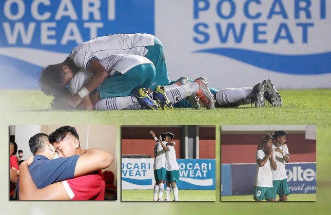 U16 Indonesia vô địch Đông Nam Á: Cầu thủ và HLV òa khóc, quan chức liên đoàn xúc động ảnh 1