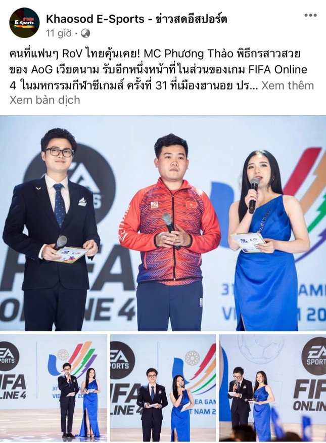 MC Phương Thảo được các tuyển thủ Thái Lan mến mộ, ngạc nhiên khi được gọi là 'nữ thần SEA Games' ảnh 4
