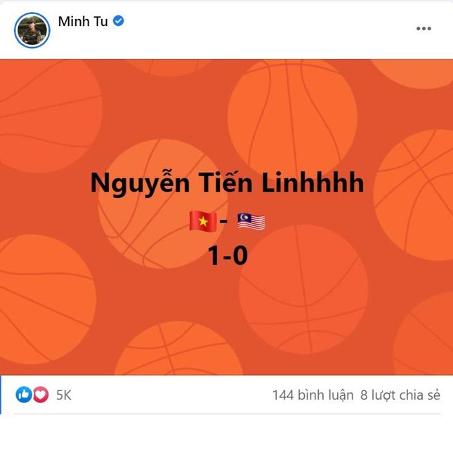 Dàn sao Việt vỡ òa trước 'bàn thắng vàng' của Tiến Linh ảnh 5