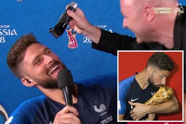 ‘Chân gỗ’ tuyển Pháp cạo trọc vì cúp vàng World Cup ảnh 1