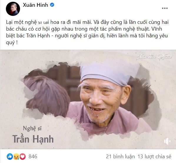 Nghệ sĩ Việt đau buồn nói lời tiễn biệt NSND Trần Hạnh ảnh 1