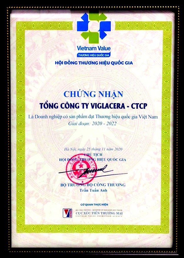 Viglacera – Tự hào là Thương hiệu quốc gia Việt Nam ảnh 1