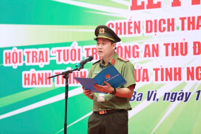 Đoàn Thanh niên Công an Hà Nội ra quân Chiến dịch tình nguyện hè 2022 ảnh 1