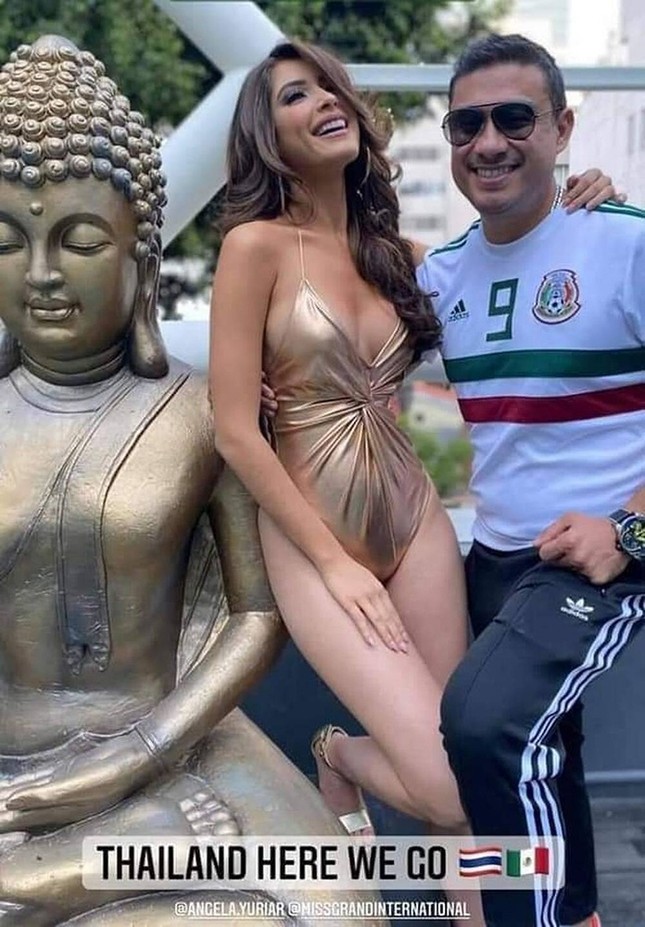 Miss Grand Mexico mặc áo tắm, catwalk bên tượng Phật bị chỉ trích ảnh 2