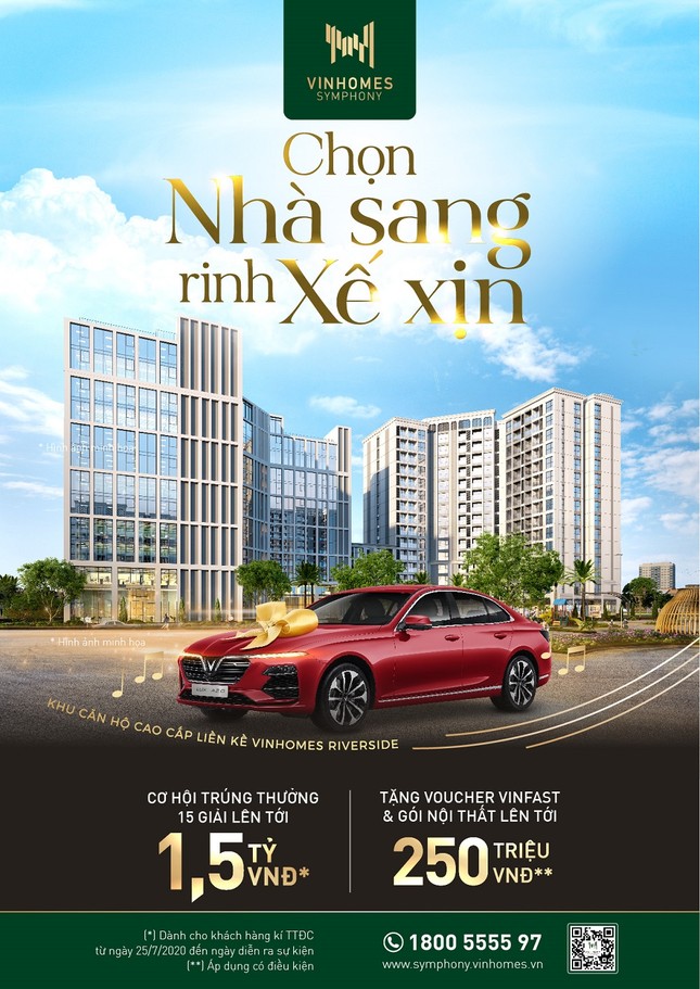 Cơ hội sở hữu cùng lúc song phẩm ‘Nhà sang Vinhomes Symphony, xe xịn Vinfast’ ảnh 1