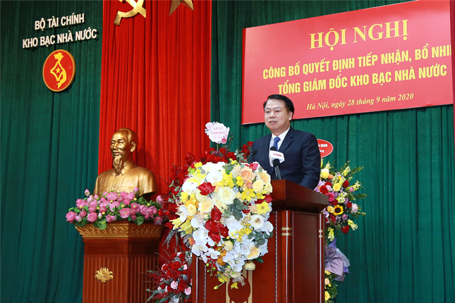 Hội nghị công bố Quyết định tiếp nhận, bổ nhiệm Tổng Giám đốc Kho bạc Nhà nước ảnh 1