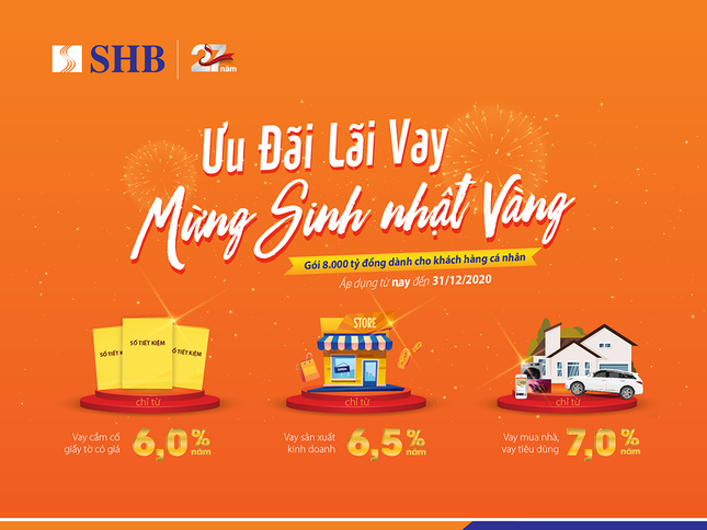 SHB dành 8.000 tỷ đồng ưu đãi lãi suất cho khách hàng cá nhân ảnh 1