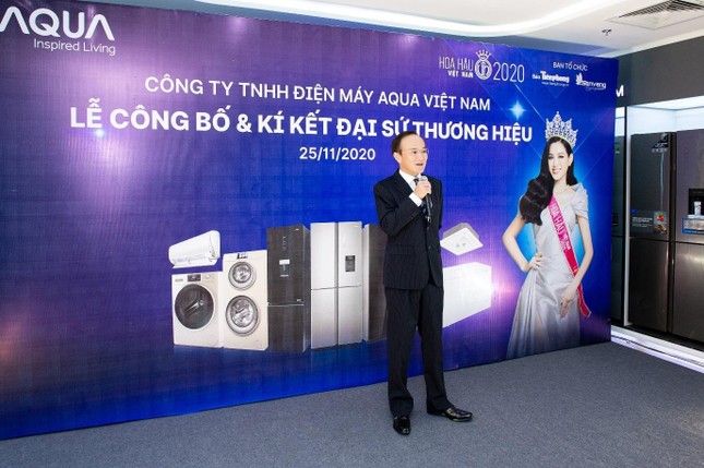Hoa hậu Việt Nam 2020 Đỗ Thị Hà là đại sứ thương hiệu của AQUA Việt Nam ảnh 1