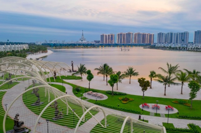 “Bộ tứ sắc xanh” độc đáo có 1-0-2 của thành phố biển hồ Vinhomes Ocean Park ảnh 2