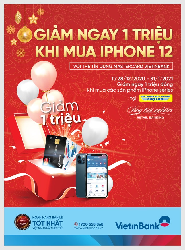 Ưu đãi mịn săn 'táo' xịn cùng thẻ tín dụng quốc tế VietinBank Mastercard ảnh 1