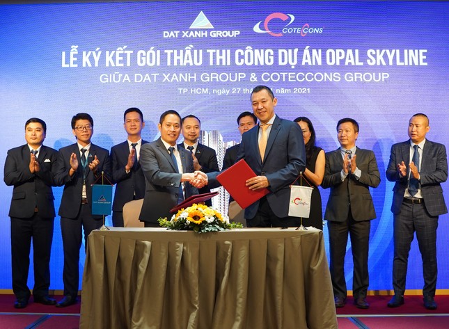 Tập đoàn Đất Xanh và Coteccons bắt tay xây dựng dự án Opal Skyline ảnh 1
