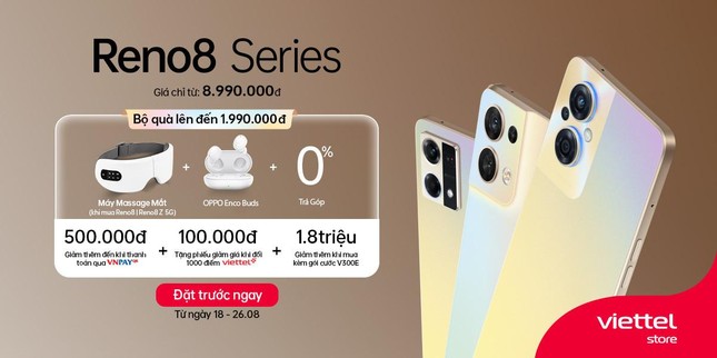 Viettel Store chính thức nhận đặt trước OPPO Reno8 Series chỉ từ 8.990.000đ ảnh 1