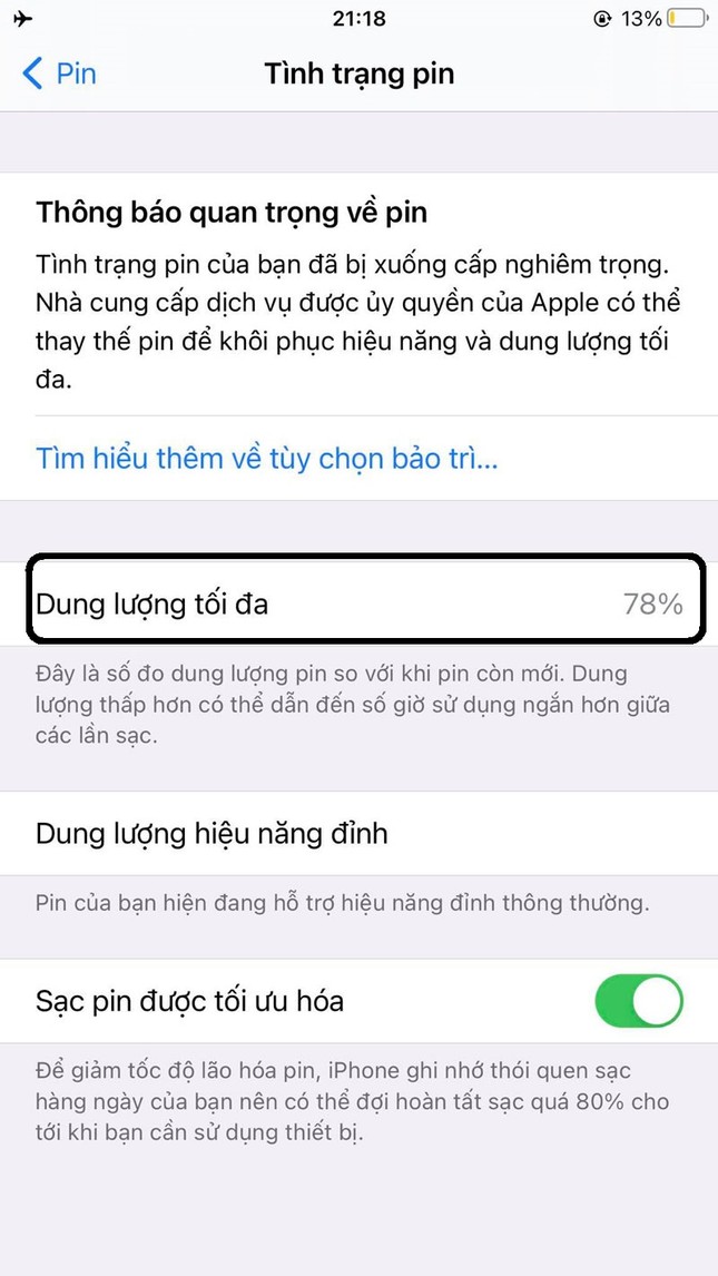 Hướng dẫn kiểm tra mức độ chai pin trên iPhone ảnh 4