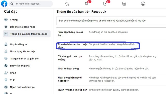 Hướng dẫn chuyển hình ảnh từ Facebook sang Google Photos ảnh 4