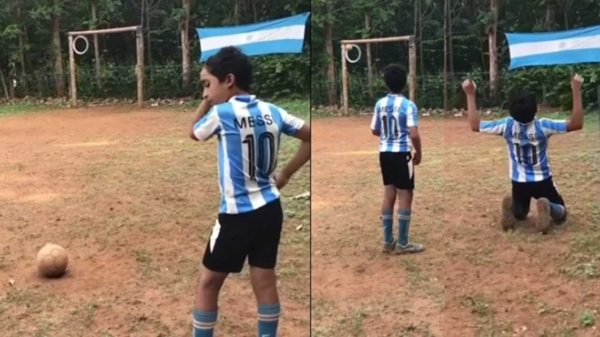 Hậu duệ Messi đây rồi: Cậu bé 12 tuổi khiến fan bóng đá ngả mũ vì cú sút phạt tuyệt đỉnh ảnh 2