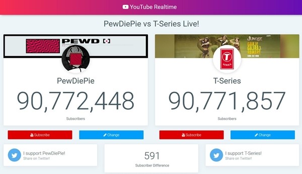 Một kênh YouTube bất ngờ sắp vượt mặt PewDiePie, nhưng YouTuber này phản ứng cực đáng yêu ảnh 3