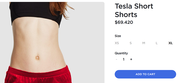 Ai chơi lớn chứ Tesla lại chơi nhỏ, đang sản xuất ô tô bỗng nhiên bán quần soóc siêu ngắn ảnh 3
