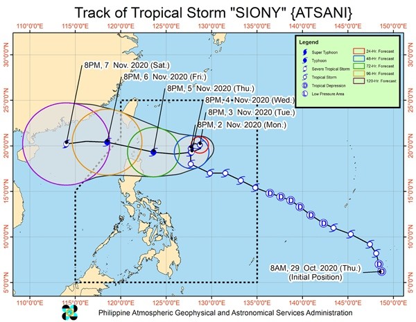 Vừa hạ cảnh báo bão vì Goni đi qua, Philippines lại sắp nâng cảnh báo khi Siony tiến vào ảnh 3