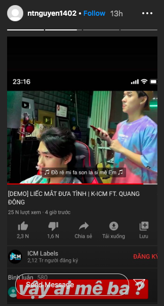 Nghi án “đạo nhái“: Lời ca khúc mới của K-ICM bị tố như “sinh đôi” với sản phẩm khác? ảnh 1